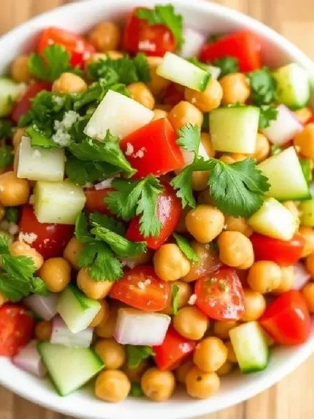 Easy Pesto Chickpea Salad Recipe