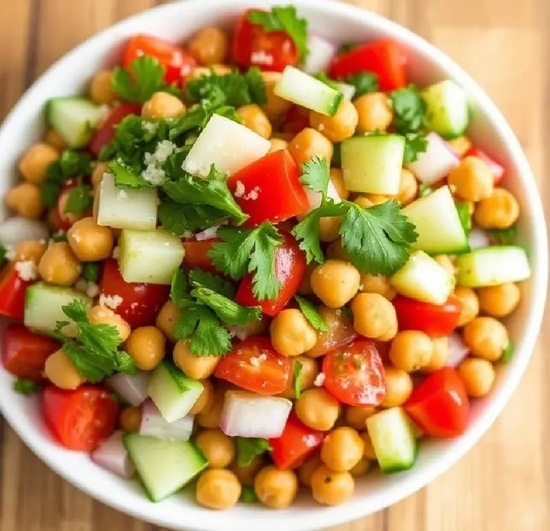 Easy Pesto Chickpea Salad Recipe