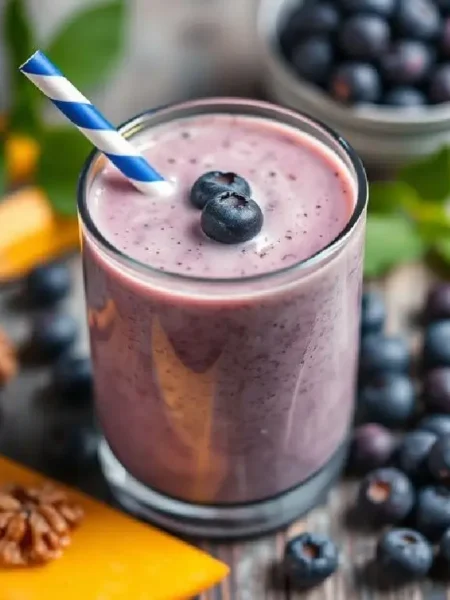 Blueberry and Mango Smoothie