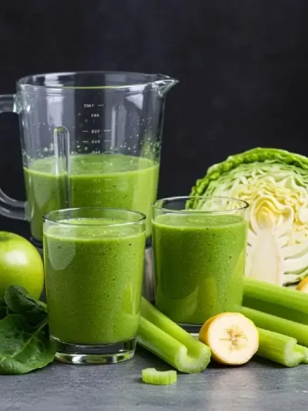 Green Cabbage-Apple Smoothie