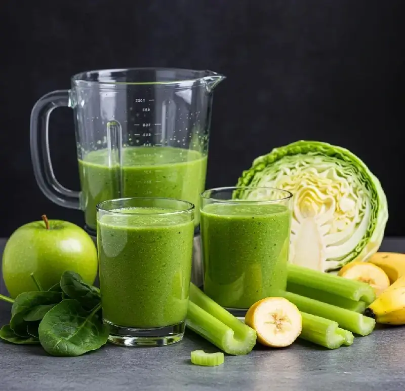 Green Cabbage-Apple Smoothie
